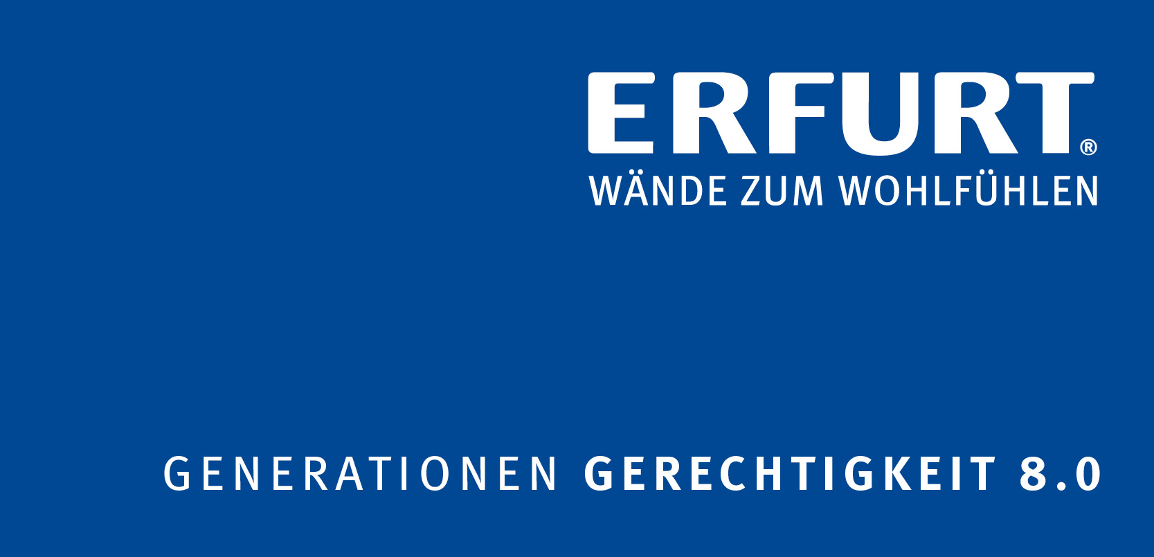 ERFURT® Logo auf blauem Hintergrund
