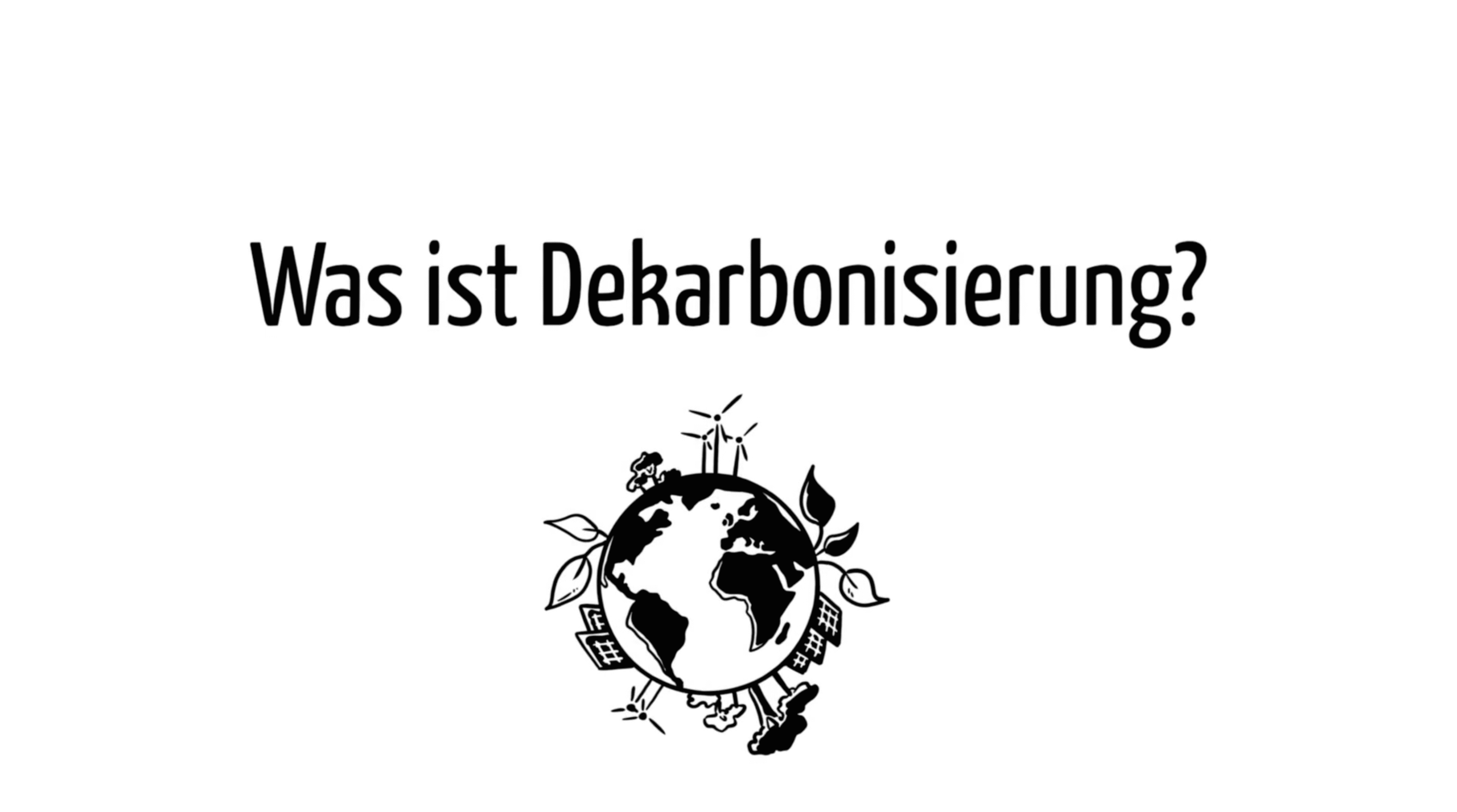 Dekarbonisierung Titelmotiv über das Thema "Dekarbonisierung?"