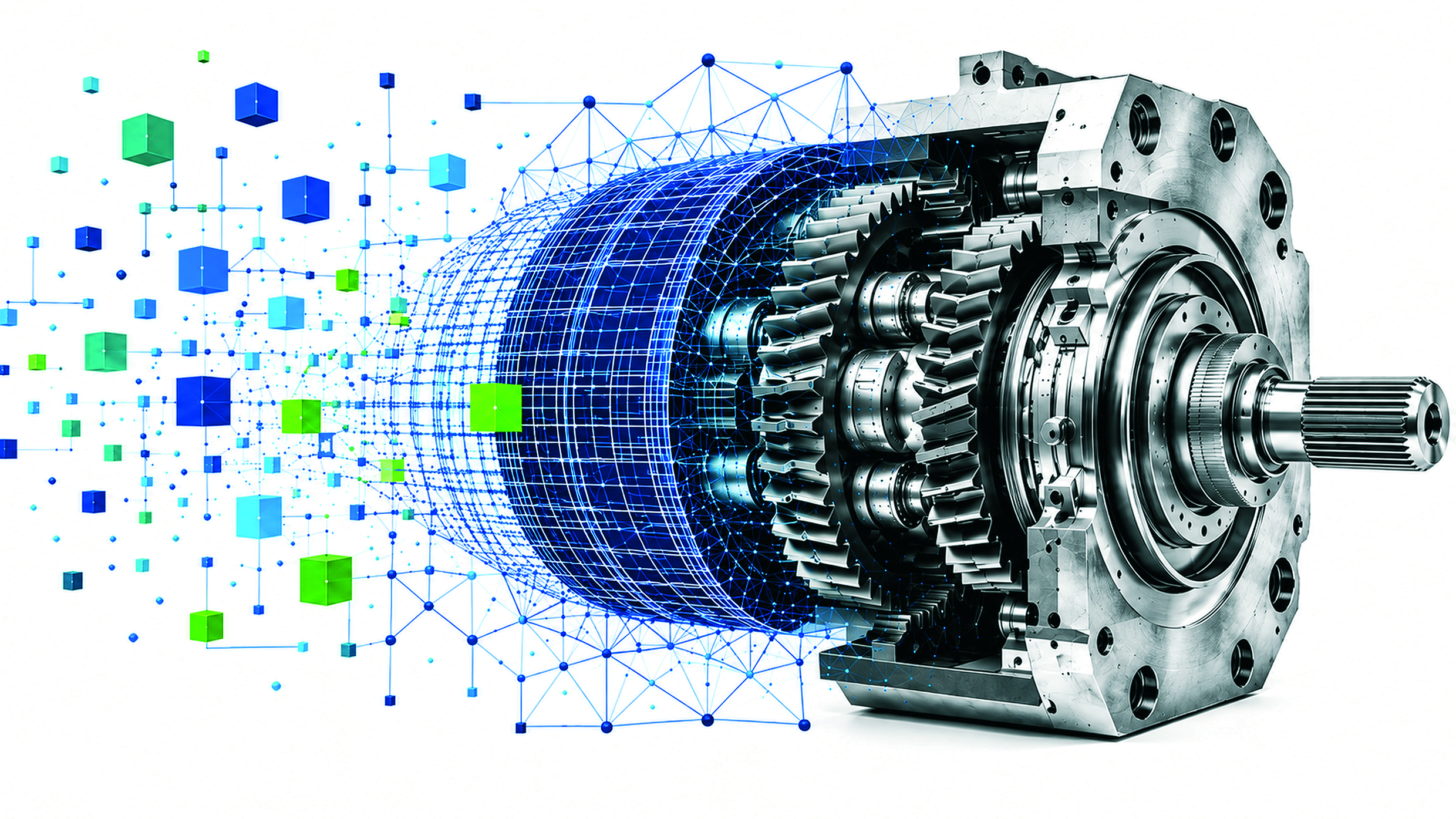 Digitaler Zwilling einer Produktionsanlage als Datenbasis für KI in der Produktion.